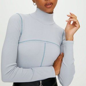 Aritzia Moon Turtleneck In Pearl Grey 